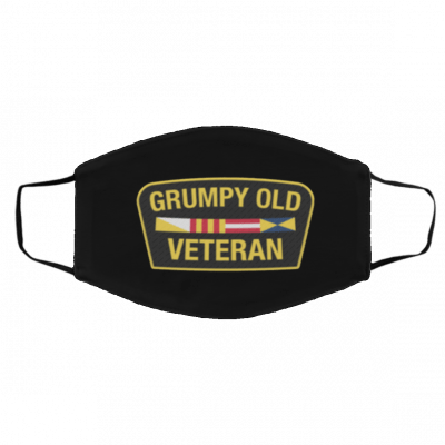 Gru-mp-y O-ld Vet-era-n Face Mask