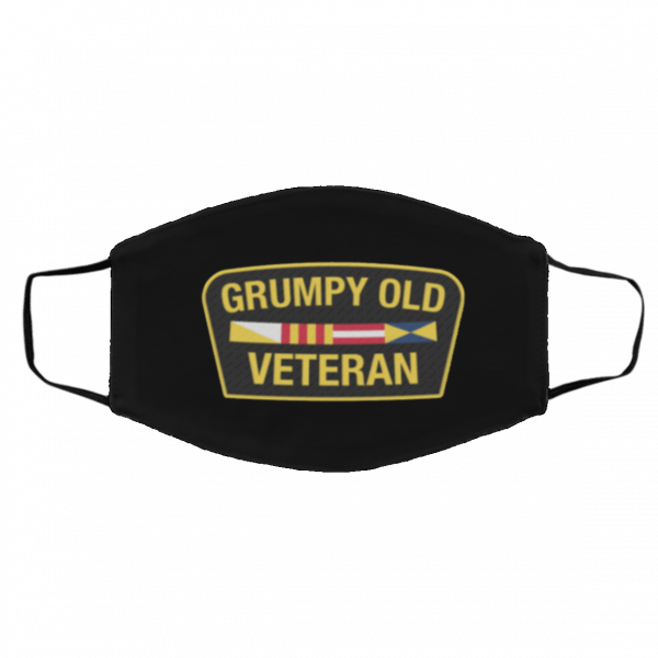 Gru-mp-y O-ld Vet-era-n Face Mask