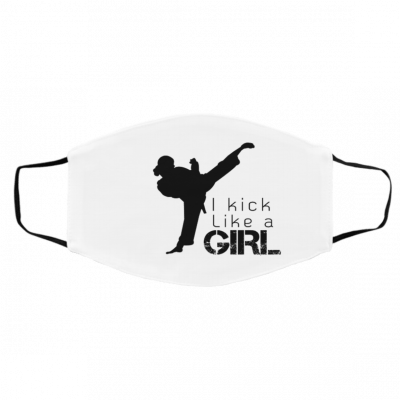 Lo-go B-ra-nd Ki-c-k Li-k-e A G-ir-l Face Mask