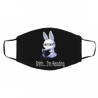 Sh-hh I-m R-ead-in-g Face Mask