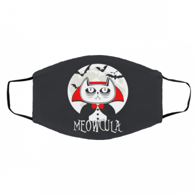 Halloween Meowcula Face Mask