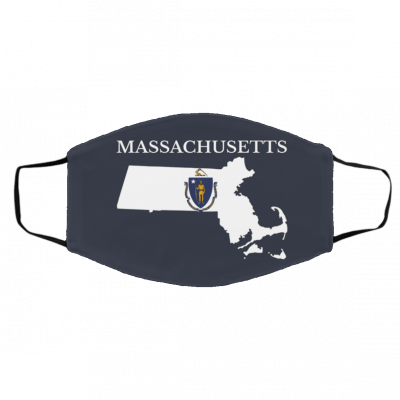 M-assa-chus-etts Fla-g US 2020 Face Mask