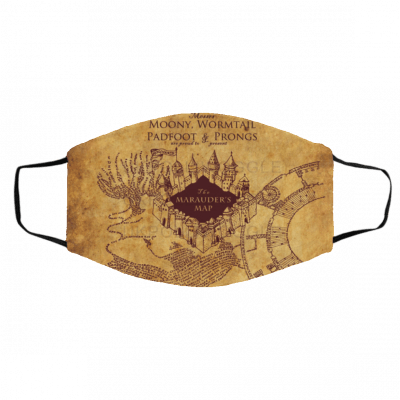Ha-rry P-ot-ter Mar-au-ders Map Face Mask