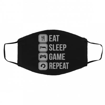 Ea-t Sle-ep Ga-me R-epe-at Face Mask