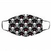 Gi-rl-y Sk-ul-ls & B-ow-s Hal-low-ee-n Face Mask Holiday Halloween Face Mask