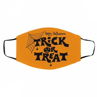 Tr-ick o-r tre-at ha-llowe-en Face Mask