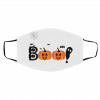 B-oo Hal-lowe-en Pu-mp-kins Face Mask