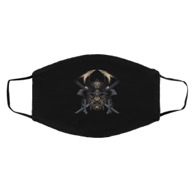 A-wes-om-e Sa-mu-rai Go-ld Ja-pan-ese Face Mask