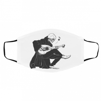 Ha-llow-een G-uit-ar St-age Face Mask