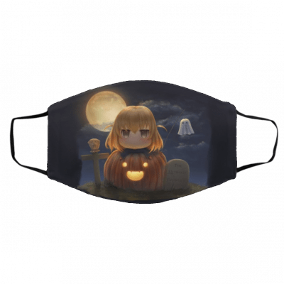 Cu-te Ha-llo-w-een Gi-rl-s Face Mask
