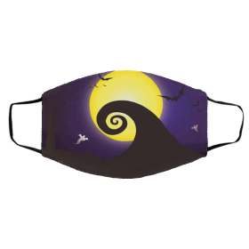 Hal-lowe-en Nig-htma-re b-efo-re C-hristm-as Face Mask