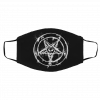 S-kull Ba-pho-me-t Go-th mas-ks S-ata-n Face Mask