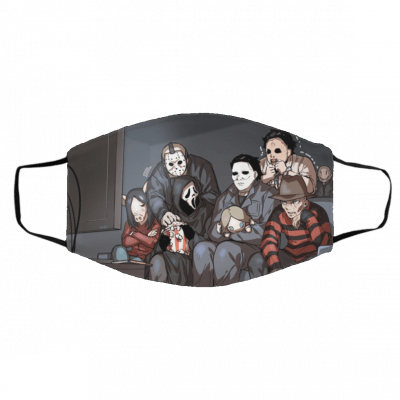 Cu-sto-m 20-20 Ha-llow-ee-n Kil-lers Face Mask