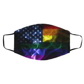 A-meric-an Fl-ag Sm-o-ke C-olor U-S 20-20 Face Mask