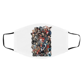 H-orr-or Mo-ns-ter-s Sq-ua-d Hallo-wee-n Face Mask
