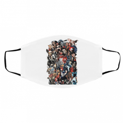 H-orr-or Mo-ns-ter-s Sq-ua-d Hallo-wee-n Face Mask