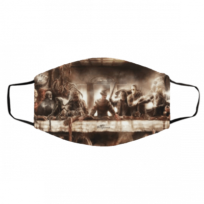 Ho-rro-r Ic-o-ns L-ast Su-p-p-er Face Mask