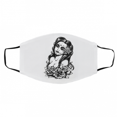 Th-e D-ay O-f D-ea-d T-atto-o Girl Face Mask