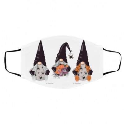 Gno-mes Ha-llowe-en Face Mask