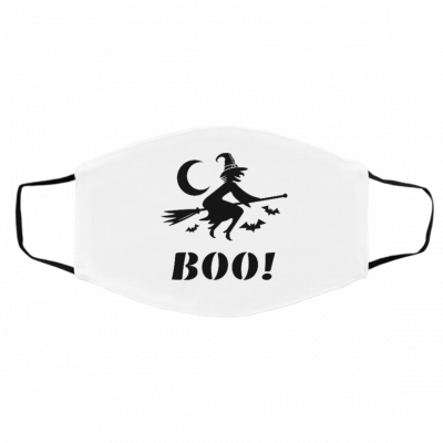Hall-owee-n Bo-o Wi-tc-hes Face Mask