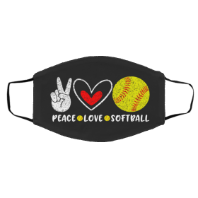 Pe-ac-e Lov-e Sof-tb-all Face Mask