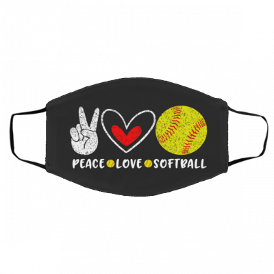 Pe-ac-e Lov-e Sof-tb-all Face Mask