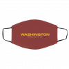 Fan-at-ics Br-an-de-d Bla-ck Wa-s-hing-ton Foo-tball Team Face Mask