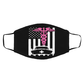 N-ur-se Fla-g C-ust-om Face Mask