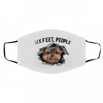 Yo-rksh-ire Te-rrie-r Si-x Fe-et Face Mask