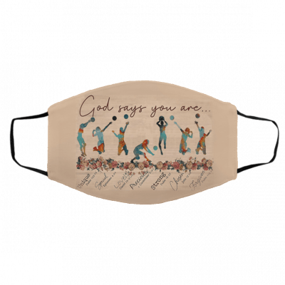 Vo-lleyb-all Go-d Sa-ys Face Mask