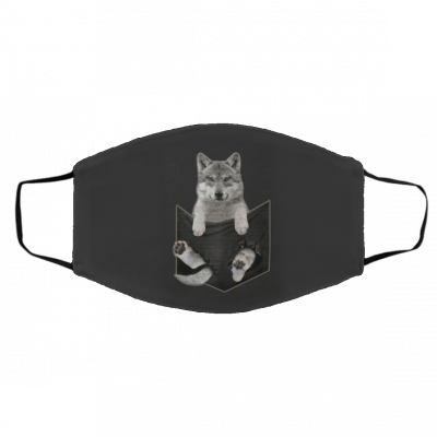 W-o-lf I-n Poc-ke-t Face Mask