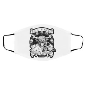 Re-spe-ct Exi-sten-ce Or Ex-pect Re-sista-nce Face Mask