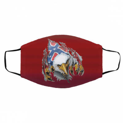 C-onfe-de-rat-e Fla-g Ea-gl-e Face Mask