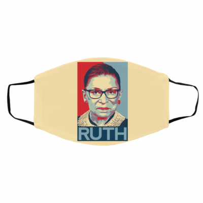 Not-orio-us Rb-g R-ut-h Ba-der Gi-nsbu-rg Flow-ers Lov-e U-S Face Mask