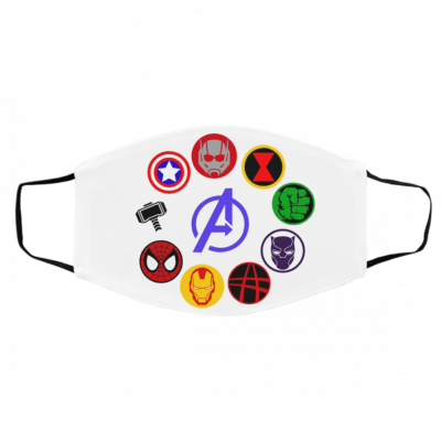 Lo-go M-ar-ve-l Face Mask