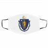 Ma-ssac-hus-ett-s Fl-a-g U-S Face Mask