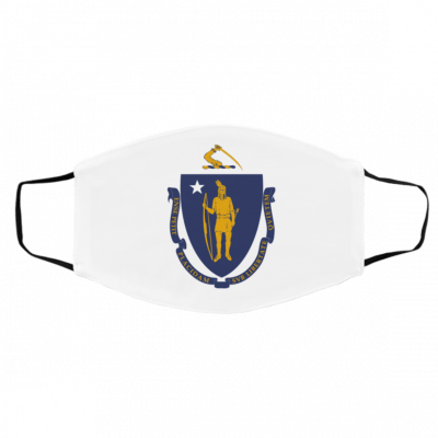 Ma-ssac-hus-ett-s Fl-a-g U-S Face Mask