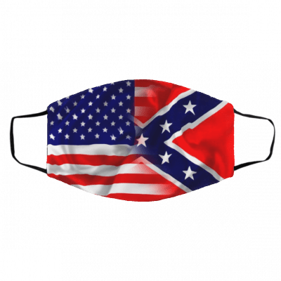 Co-nfed-er-ate Fl-ag C-us-tom Face Mask
