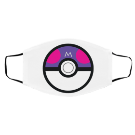 M-ast-er-ball Pokemon Face Mask