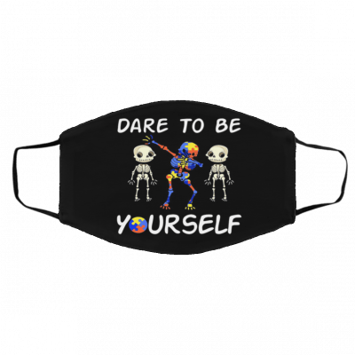 Lo-g-o Br-a-nd Sk-el-eton -Dab-b-in-g D-a-re T-o Be Y-our-se-lf Face Mask