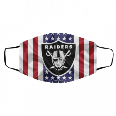 O-ak-la-nd Rai-d-er-s A-me-ri-ca-n Flag Face Mask