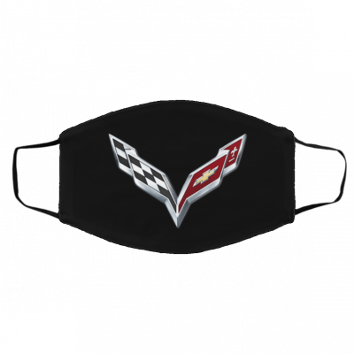 Ch-e-vro-let Co-r-vet-te Lo-go Face Mask