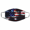 U-S-A F-la-g an-d Par-tic-les Face Mask