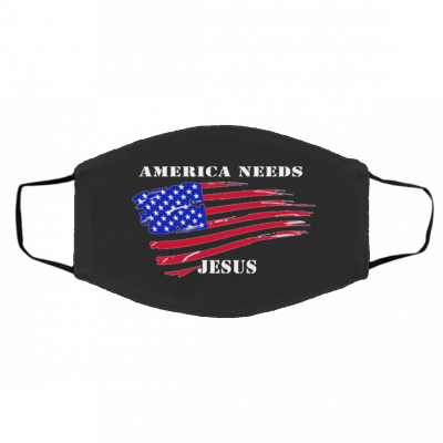 A-m-eri-ca N-e-ed-s J-es-us Face Mask