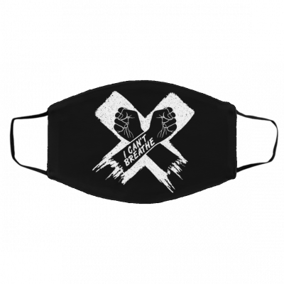 PL-EA-SE I C-AN’T BR-EAT-HE Jus-t-ice F-or G-eor-ge Fl-oy-d Face Mask