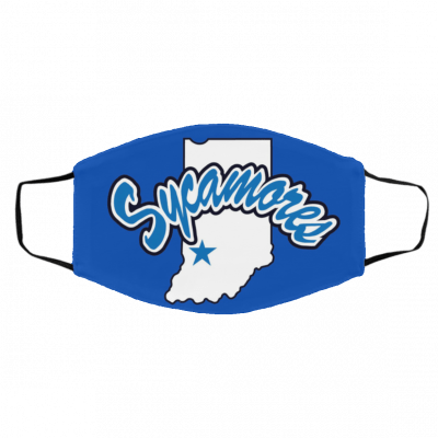 I-ndi-an-a S-ta-te S-yc-a-mor-es Face Mask