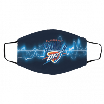 O-klah-om-a Ci-ty Th-un-der Face Mask