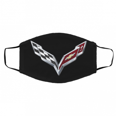 C-orv-ett-e Lo-g-o Face Mask