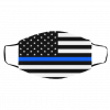 Ne-w Th-in B-lu-e Li-n-e Fl-a-g Logo Face Mask