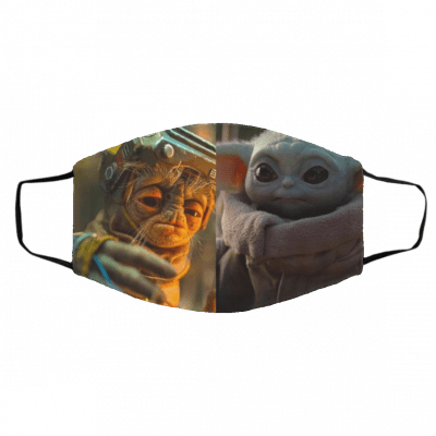 B-ab-y B-a-bu Frik- and- Bab-y Yo-da Face Mask